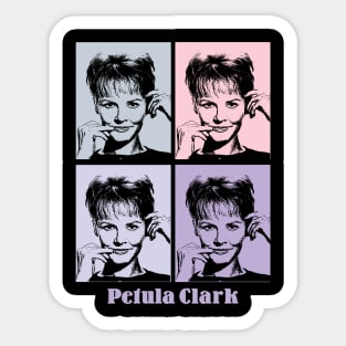 Petula Clark Pop Art Sticker